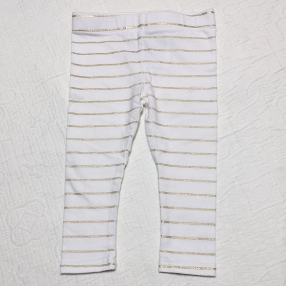 6-9m (6/$20) Sparkle-Gold Striped Leggings - Picture 10 of 11